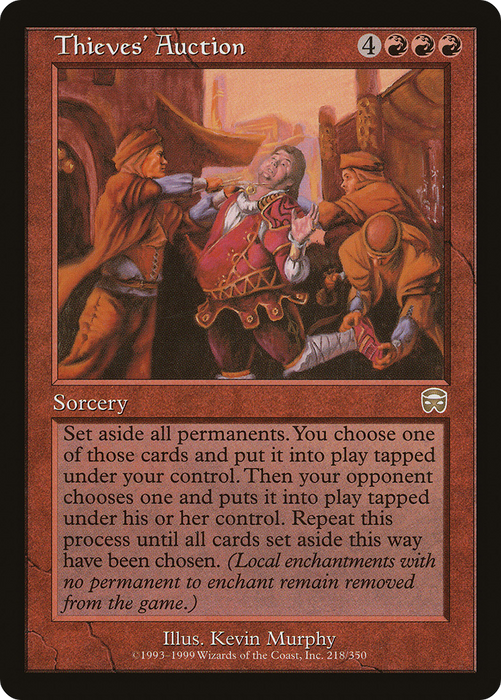 Thieves' Auction (MMQ-218) - rare - Foil
