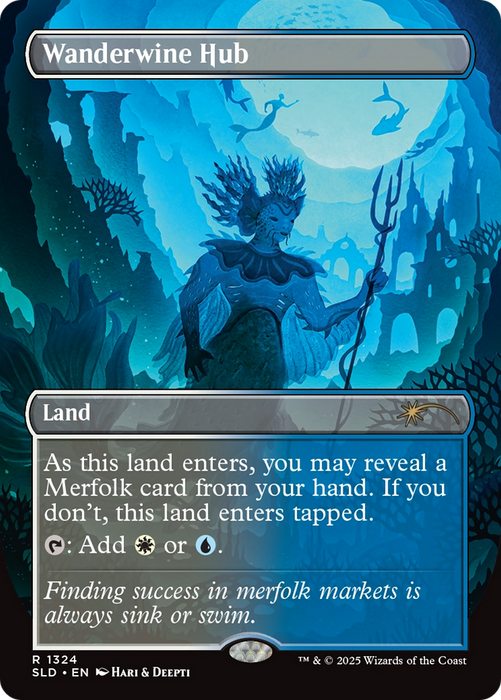 Wanderwine Hub (SLD-1324) - rare (Borderless) - Foil