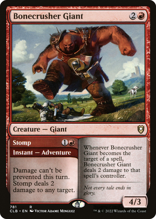 Bonecrusher Giant // Stomp (CLB-781) - rare