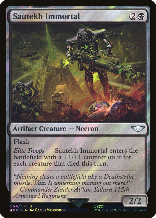 Sautekh Immortal (40K-54★) - uncommon - Foil