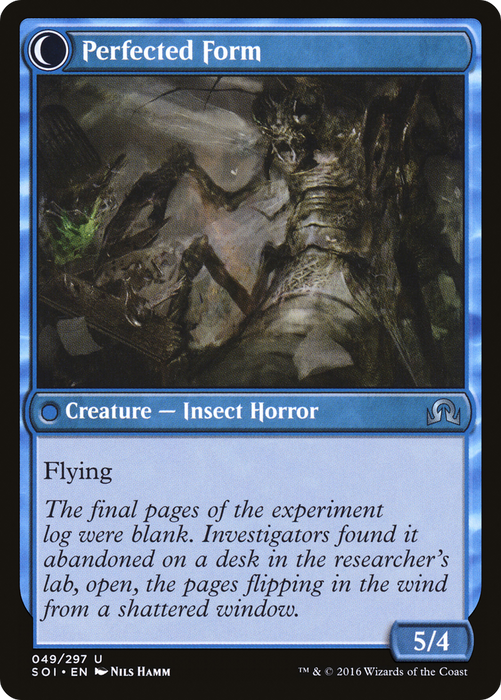 Aberrant Researcher // Perfected Form (SOI-049) - uncommon: (Double Faced Transform) - Foil