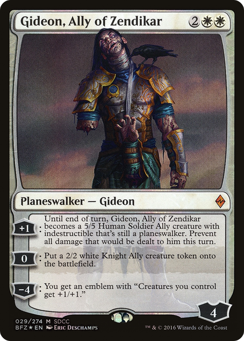 Gideon, Ally of Zendikar (MEDIA-029) - mythic - Foil