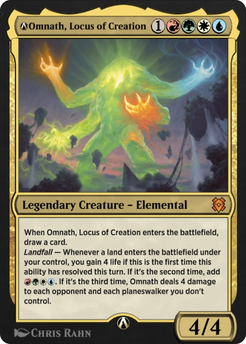 A-Omnath, Locus of Creation (ZNR-A-232) - mythic
