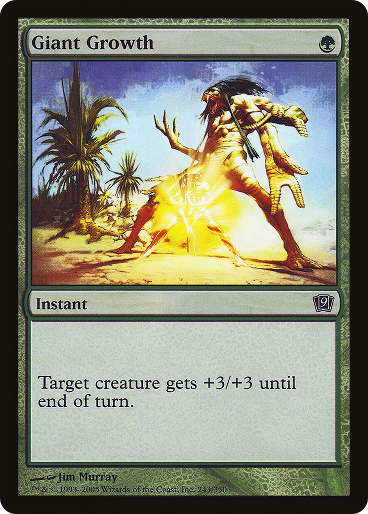 Giant Growth (9ED-243★) - common - Foil