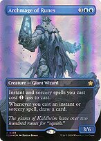 Archmage of Runes (FDN-372) - rare (Borderless) - Foil