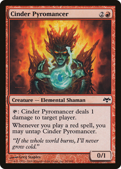 Cinder Pyromancer (EVE-050) - common - Foil