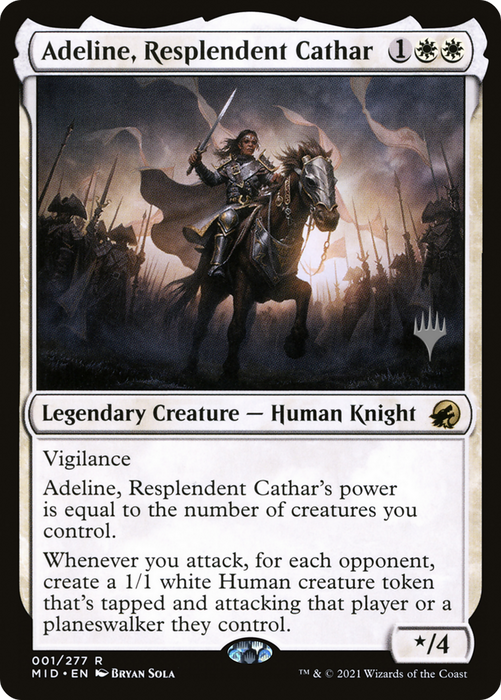 Adeline, Resplendent Cathar (PPMID-01P) - rare - Foil