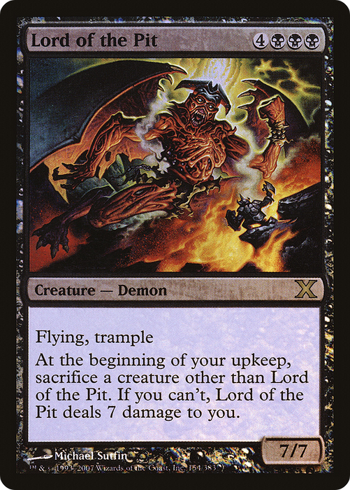 Lord of the Pit (10E-154★) - rare - Foil