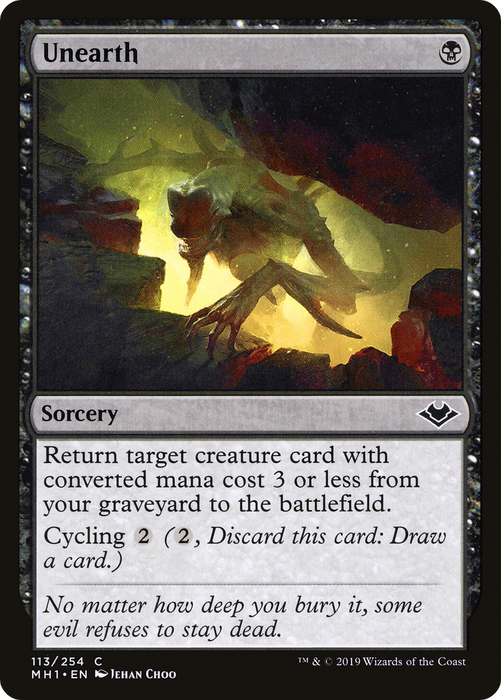 Unearth (MH1-113) - common - Foil