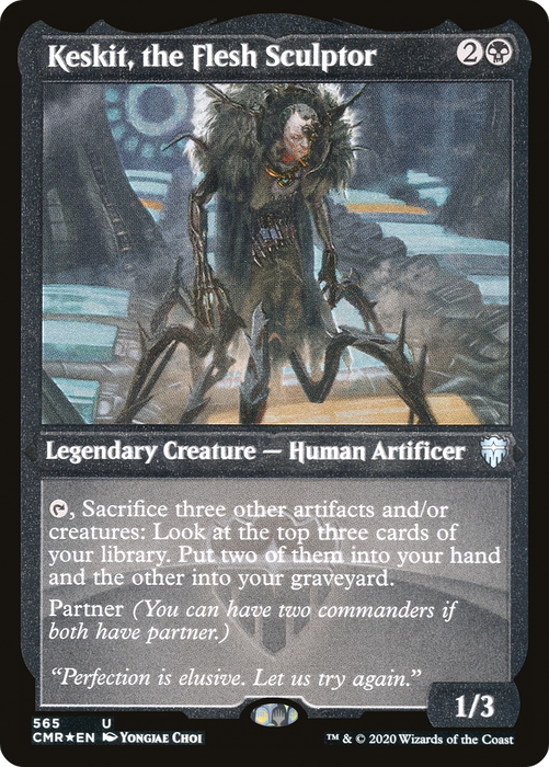 Keskit, the Flesh Sculptor (CMR-565) - uncommon - Etched Foil
