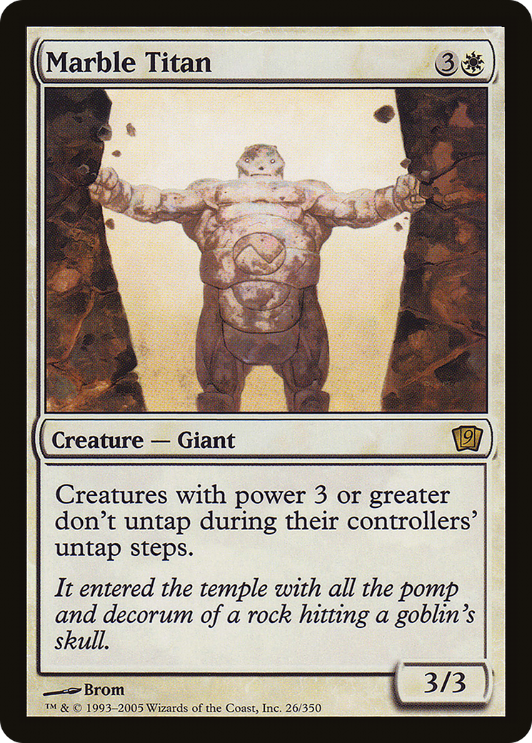 Marble Titan (9ED-26★) - rare - Foil