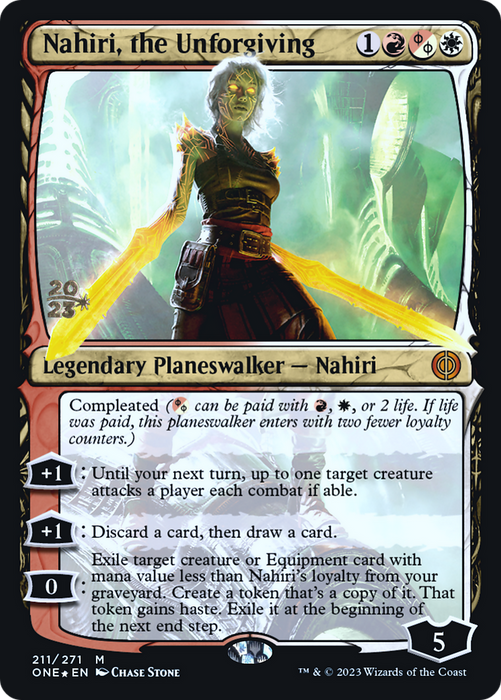Nahiri, the Unforgiving (PRE-211S) - mythic - Foil