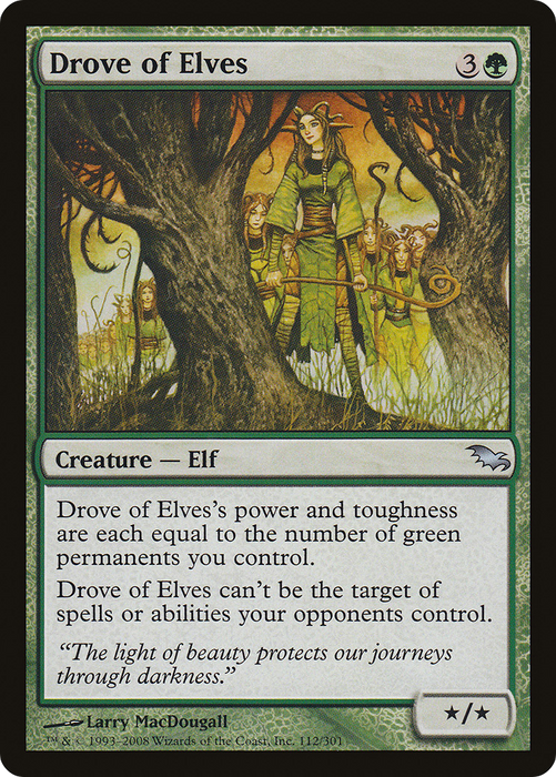 Drove of Elves (SHM-112) - uncommon - Foil