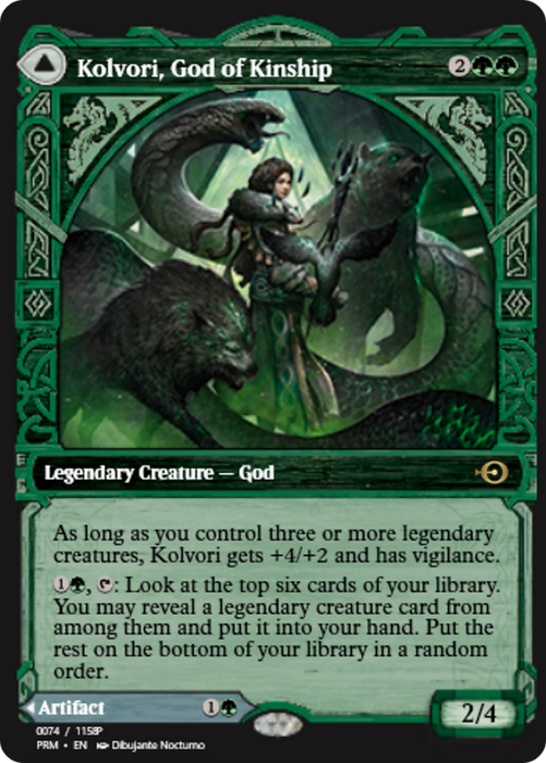 Kolvori, God of Kinship // The Ringhart Crest (PRM-88348) - rare - Foil