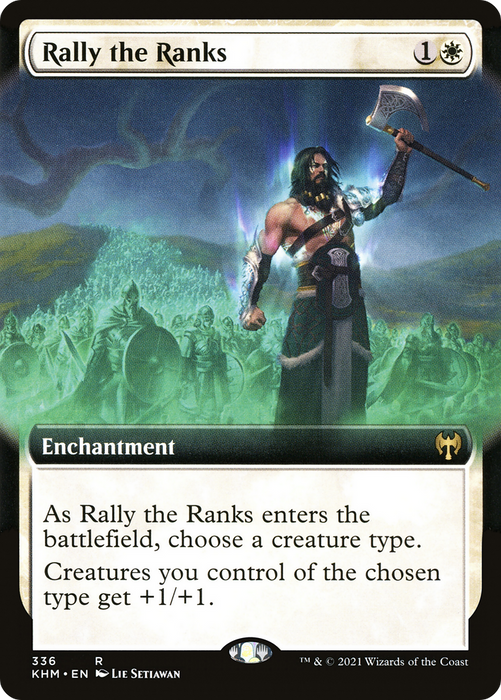 Rally the Ranks (KHM-336) - rare: (Extended Art) - Foil