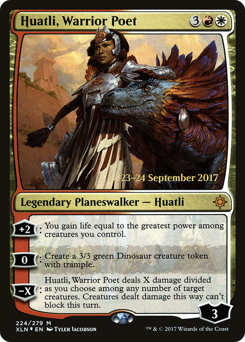 Huatli, Warrior Poet (PRE-224S) - mythic - Foil