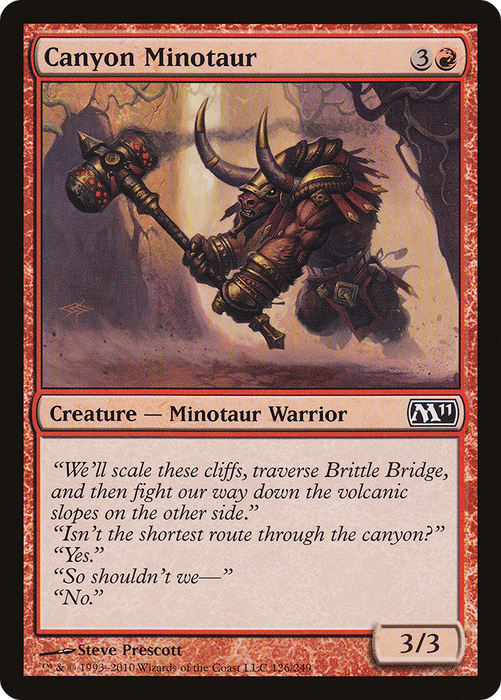 Canyon Minotaur (M11-126) - common - Foil