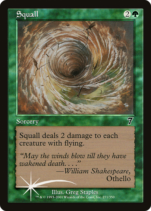 Squall (7ED-271★) - common - Foil