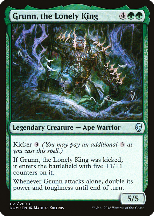 Grunn, the Lonely King (DOM-165) - uncommon - Foil