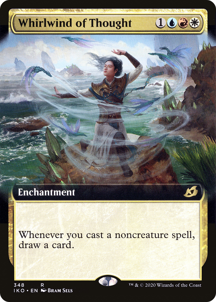 Whirlwind of Thought (IKO-348) - rare: (Extended Art) - Foil