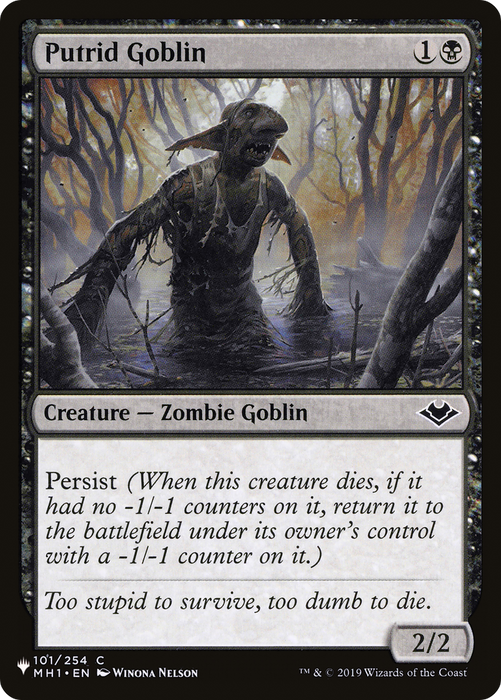 Putrid Goblin (LIST-MH1-101) - common