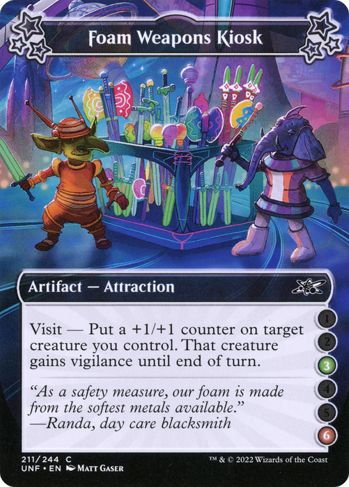 Foam Weapons Kiosk (UNF-211B) - common - Foil