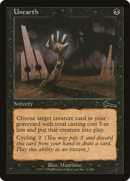 Unearth (ULG-072) - common - Foil