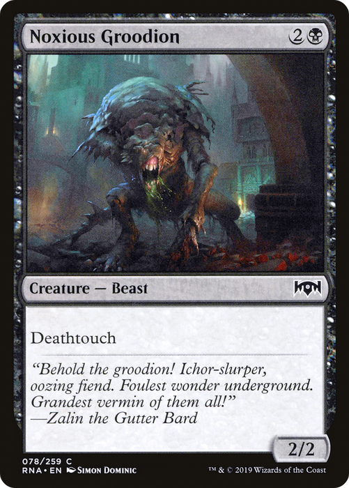 Noxious Groodion (RNA-078) - common - Foil