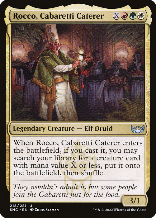 Rocco, Cabaretti Caterer (SNC-218) - uncommon - Foil