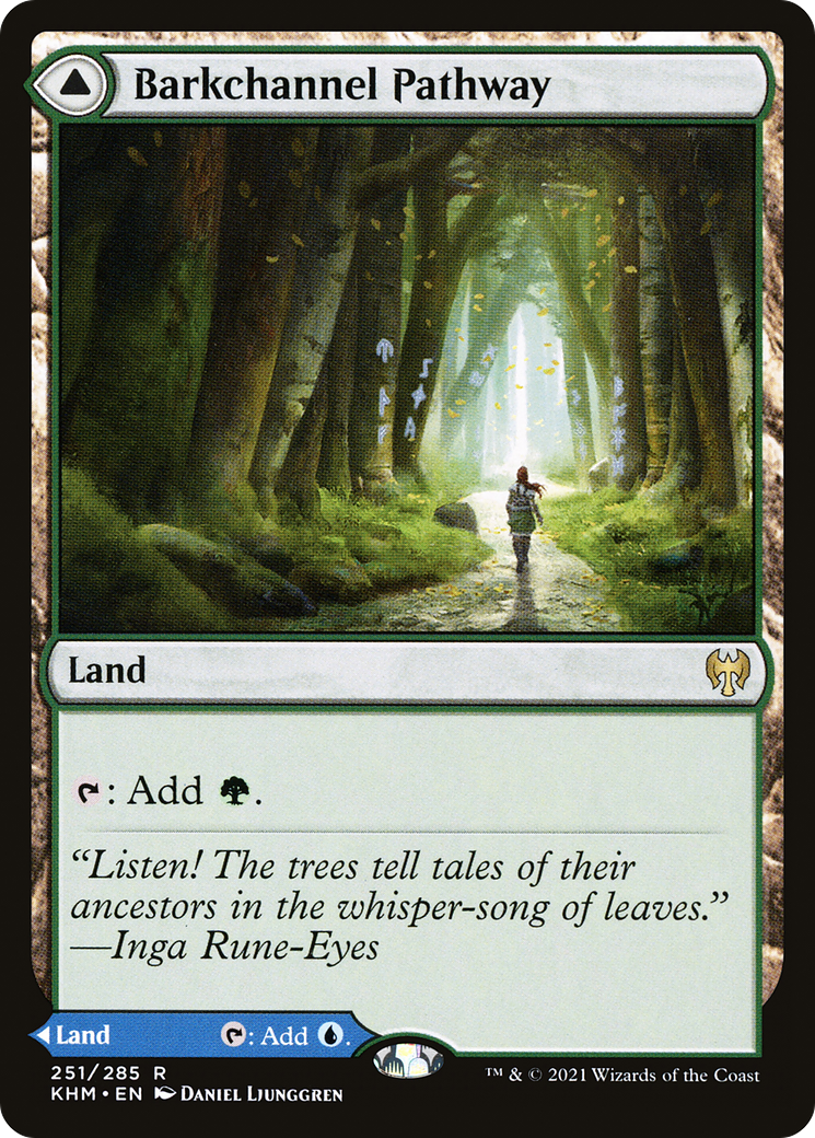 Barkchannel Pathway // Tidechannel Pathway (KHM-251) - rare - Foil