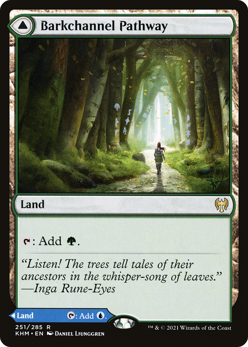 Barkchannel Pathway // Tidechannel Pathway (KHM-251) - rare - Foil