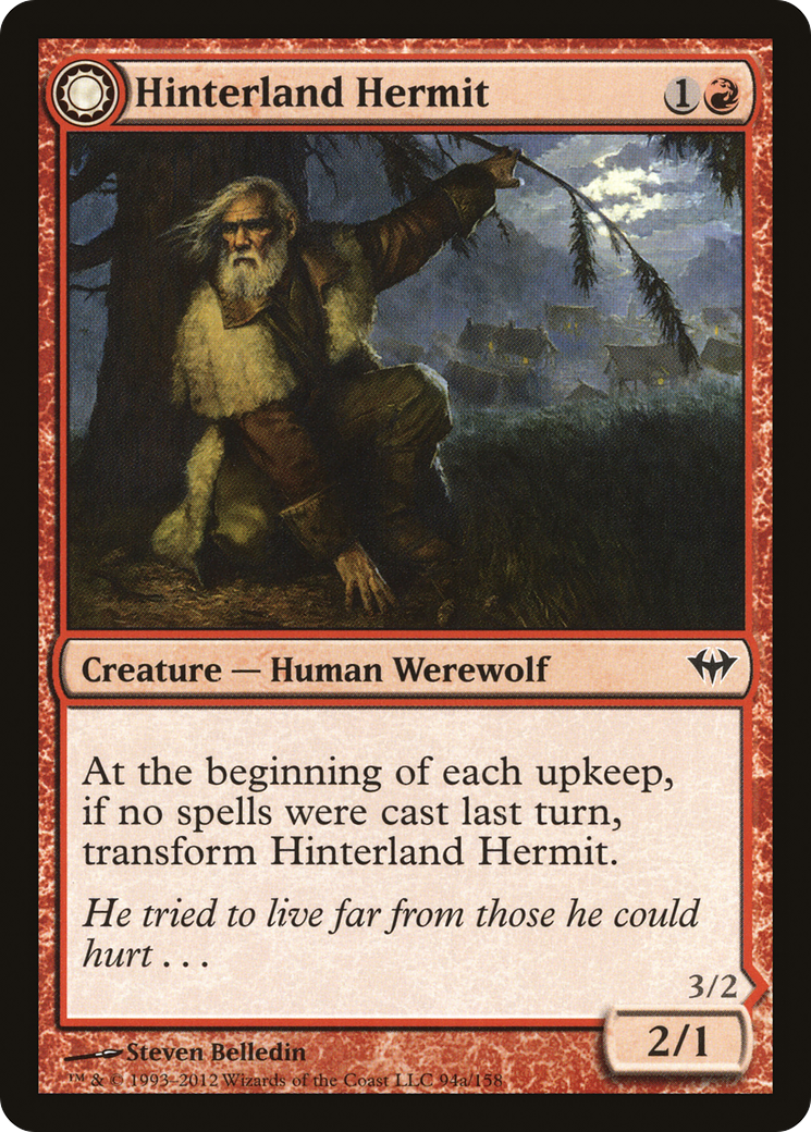 Hinterland Hermit // Hinterland Scourge (DKA-094) - common: (Double Faced Transform)