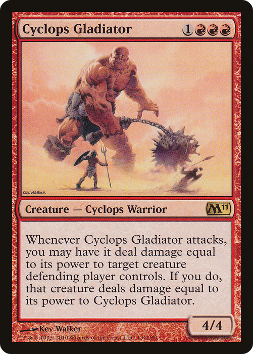 Cyclops Gladiator (M11-131) - rare - Foil