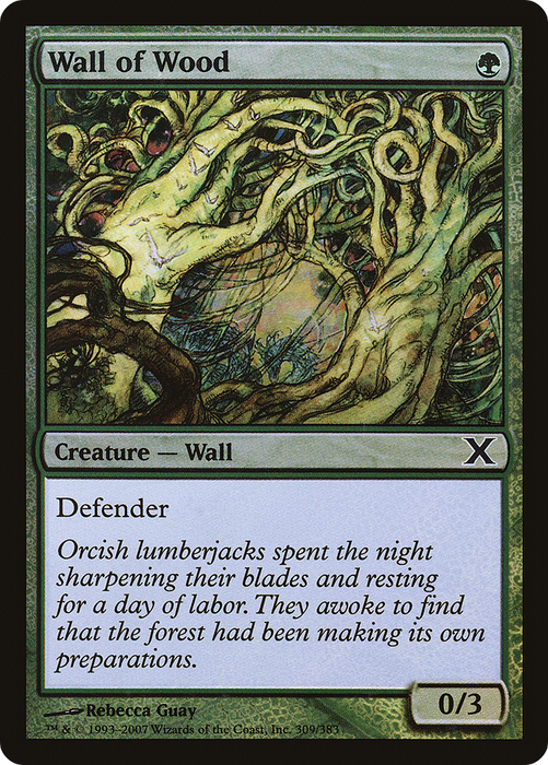 Wall of Wood (10E-309★) - common - Foil