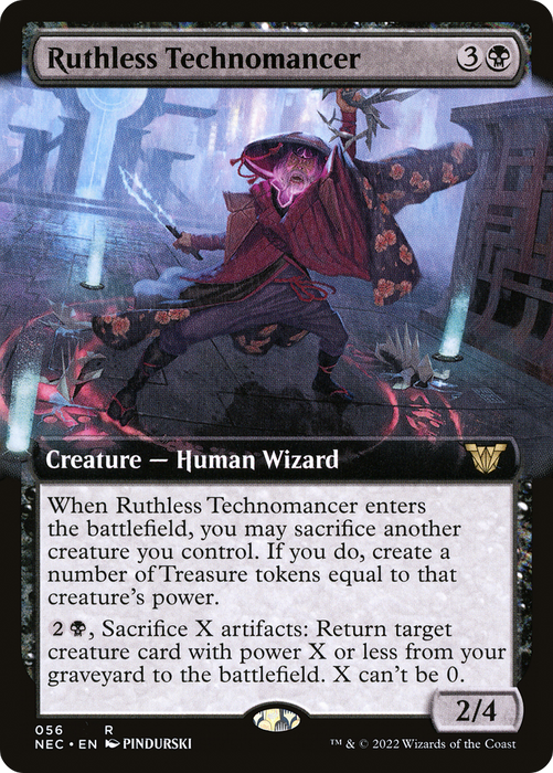 Ruthless Technomancer (NEC-056) - rare: (Extended Art)