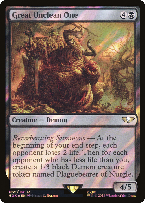 Great Unclean One (40K-35★) - rare - Foil