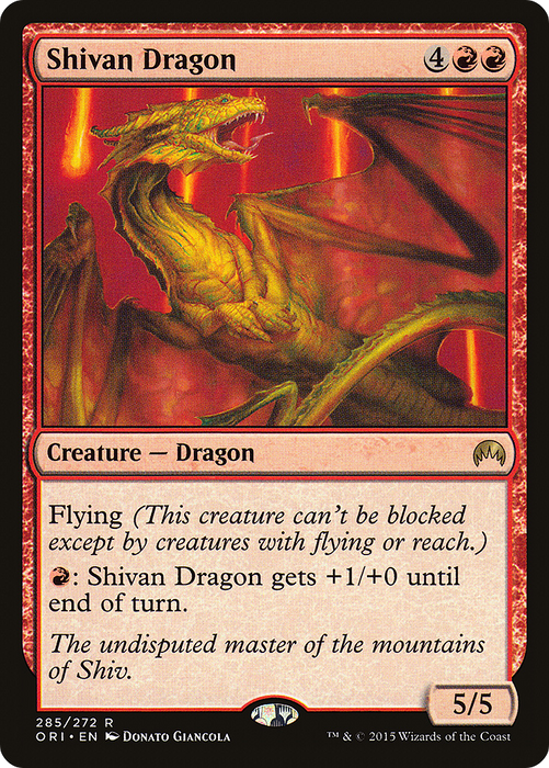 Shivan Dragon (ORI-285) - rare