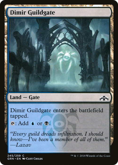 Dimir Guildgate (GRN-245) - common