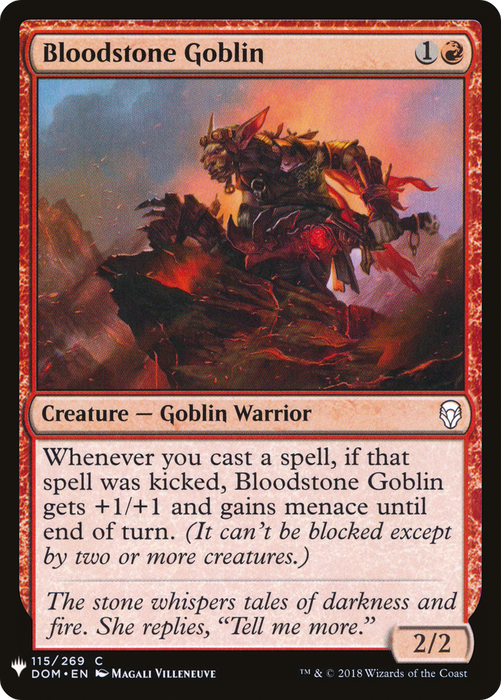 Bloodstone Goblin (LIST-DOM-115) - common