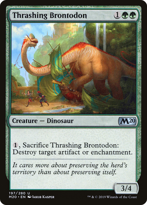 Thrashing Brontodon (M20-197) - uncommon