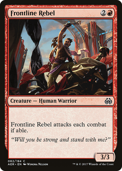 Frontline Rebel (AER-082) - common - Foil
