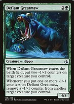 Defiant Greatmaw (AKH-163) - uncommon - Foil