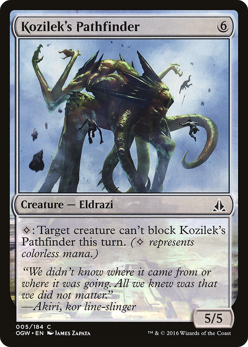 Kozilek's Pathfinder (OGW-005) - common - Foil