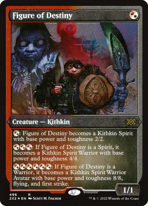 Figure of Destiny (2X2-496) - rare - Etched Foil
