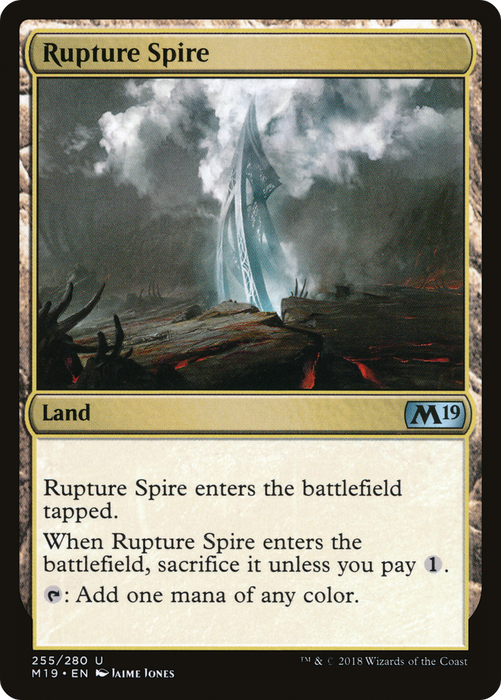 Rupture Spire (M19-255) - uncommon - Foil