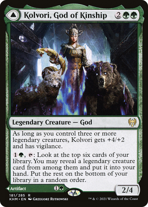 Kolvori, God of Kinship // The Ringhart Crest (KHM-181) - rare - Foil