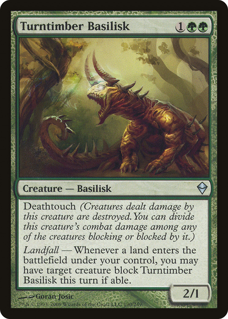 Turntimber Basilisk (ZEN-190) - uncommon - Foil