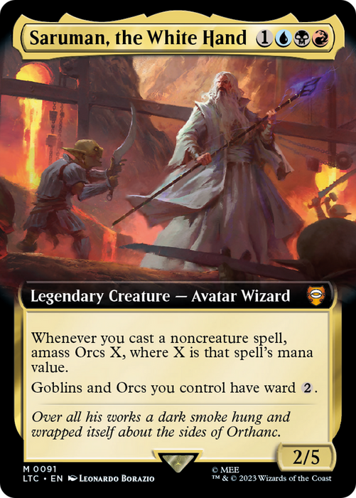 Saruman, the White Hand (LTC-091) - mythic: (Extended Art) - Foil