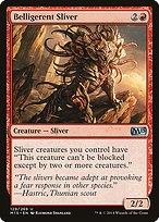 Belligerent Sliver (M15-129) - uncommon - Foil