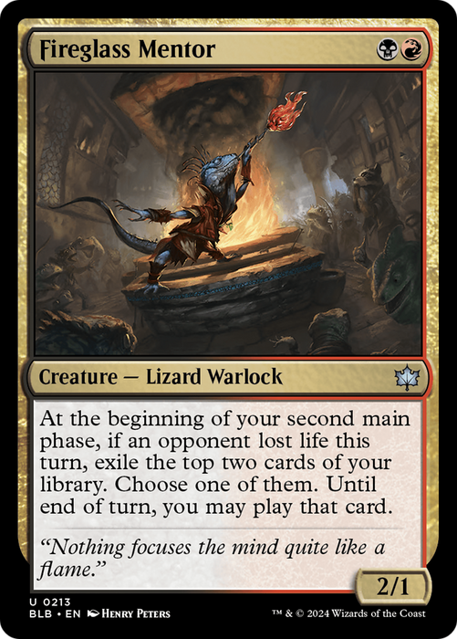 Fireglass Mentor (BLB-213) - uncommon